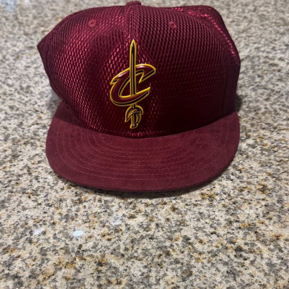 Maroon fitted Cavaliers Draft hat